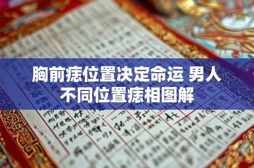 胸前痣位置决定命运 男人不同位置痣相图解
