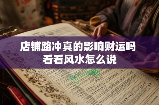 店铺路冲真的影响财运吗 看看风水怎么说