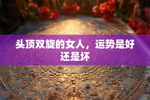 详细阅读:头顶双旋的女人,运势是好还是坏 头顶双旋的女人,运势是好还是坏