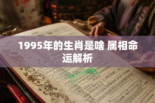 详细阅读:1995年的生肖是啥 属相命运解析 1995年的生肖是啥 属相命运解析