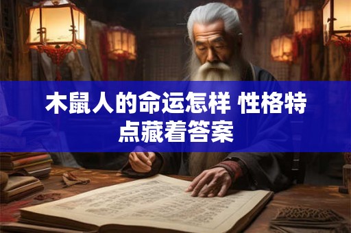 木鼠人的命运怎样 性格特点藏着答案