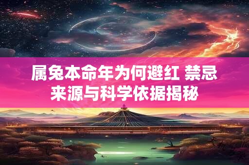 属兔本命年为何避红 禁忌来源与科学依据揭秘