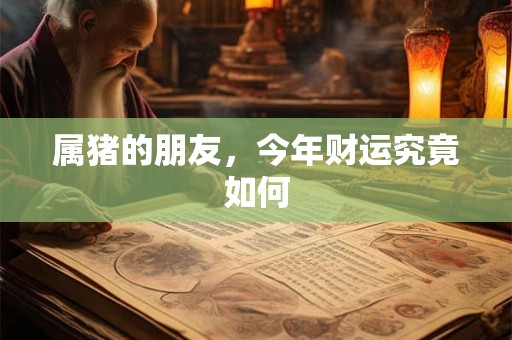 属猪的朋友，今年财运究竟如何