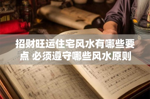 招财旺运住宅风水有哪些要点 必须遵守哪些风水原则