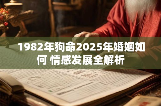 1982年狗命2025年婚姻如何 情感发展全解析