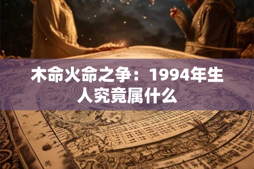 木命火命之争：1994年生人究竟属什么