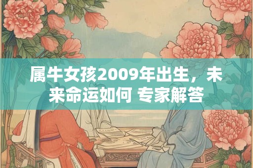 属牛女孩2009年出生，未来命运如何 专家解答