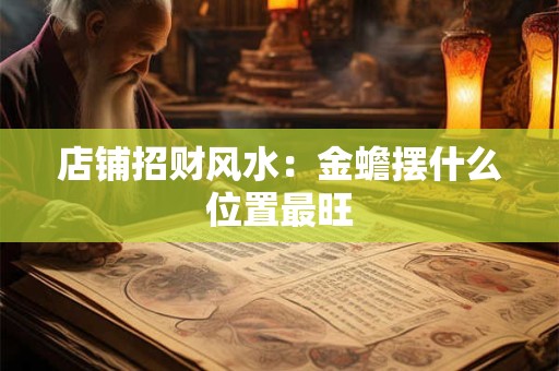 店铺招财风水：金蟾摆什么位置最旺