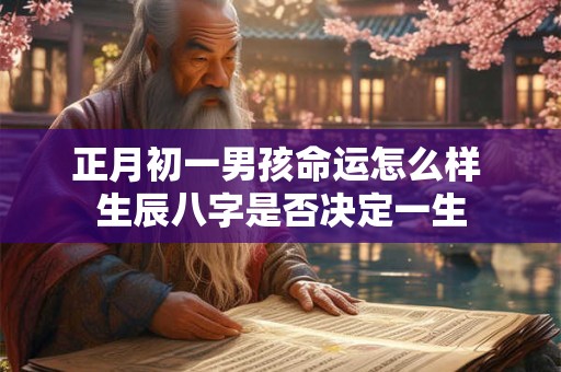 正月初一男孩命运怎么样 生辰八字是否决定一生