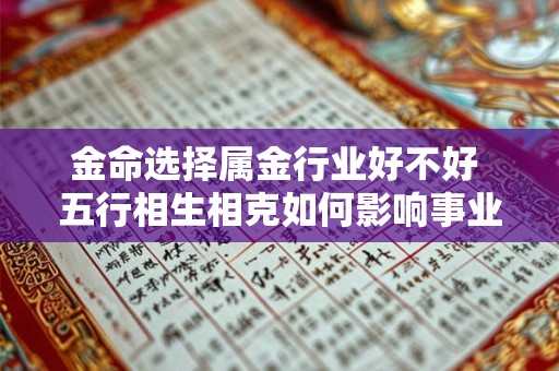 金命选择属金行业好不好 五行相生相克如何影响事业运
