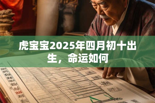 虎宝宝2025年四月初十出生，命运如何