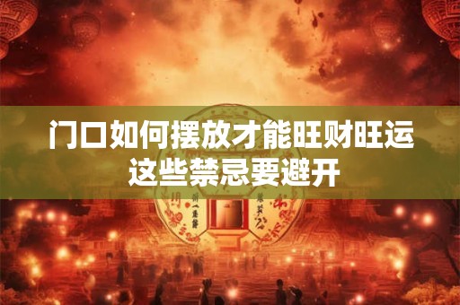 门口如何摆放才能旺财旺运 这些禁忌要避开