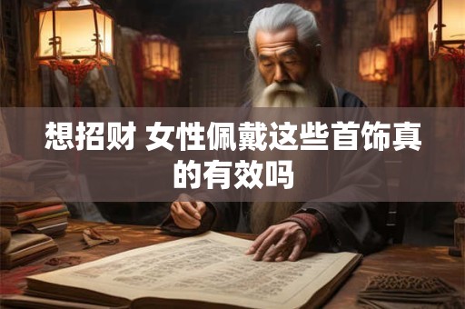 想招财 女性佩戴这些首饰真的有效吗
