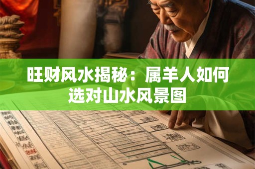 旺财风水揭秘：属羊人如何选对山水风景图