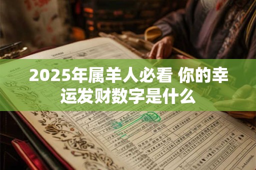 2025年属羊人必看 你的幸运发财数字是什么