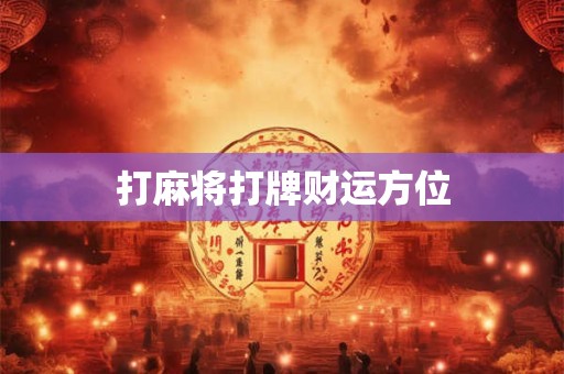 打麻将打牌财运方位
