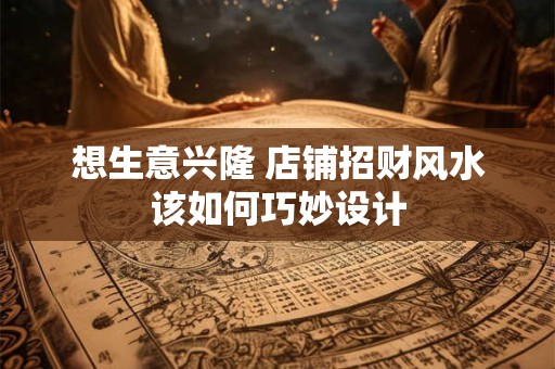 想生意兴隆 店铺招财风水该如何巧妙设计
