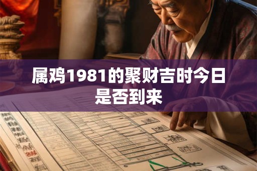 属鸡1981的聚财吉时今日是否到来