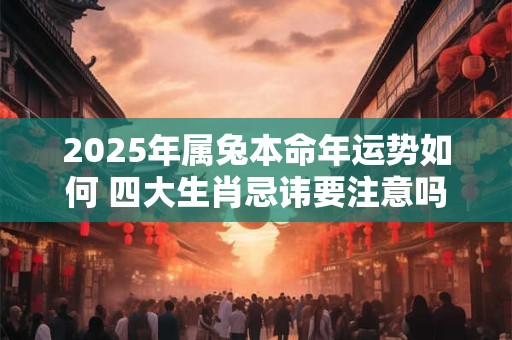 2025年属兔本命年运势如何 四大生肖忌讳要注意吗