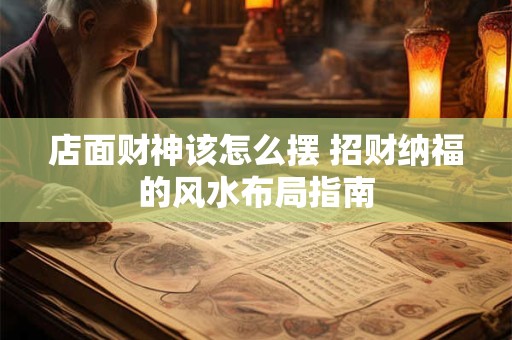 店面财神该怎么摆 招财纳福的风水布局指南