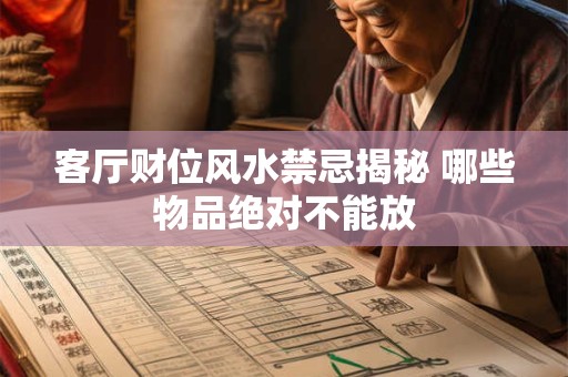 客厅财位风水禁忌揭秘 哪些物品绝对不能放