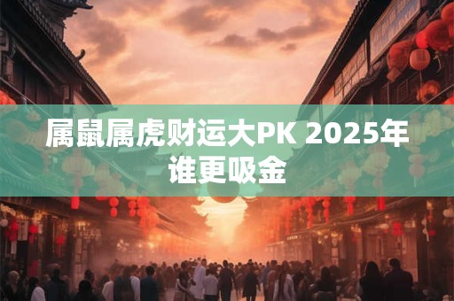 属鼠属虎财运大PK 2025年谁更吸金