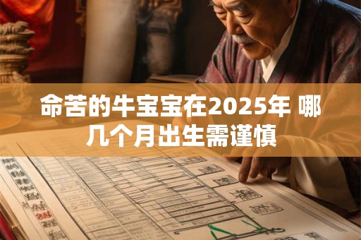 命苦的牛宝宝在2025年 哪几个月出生需谨慎
