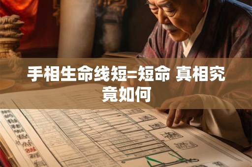 手相生命线短=短命 真相究竟如何