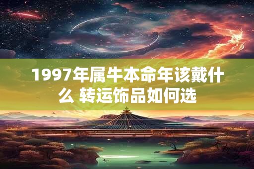 1997年属牛本命年该戴什么 转运饰品如何选
