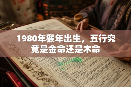 1980年猴年出生，五行究竟是金命还是木命