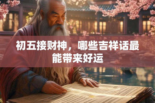 初五接财神，哪些吉祥话最能带来好运