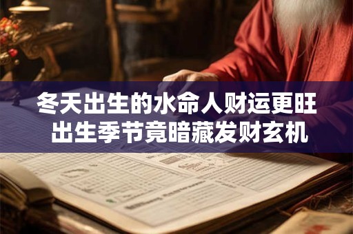 冬天出生的水命人财运更旺 出生季节竟暗藏发财玄机
