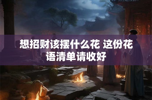 想招财该摆什么花 这份花语清单请收好