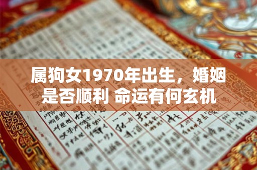 属狗女1970年出生，婚姻是否顺利 命运有何玄机