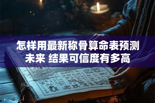 怎样用最新称骨算命表预测未来 结果可信度有多高