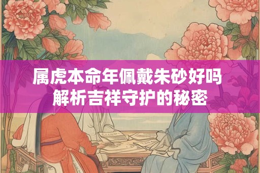 属虎本命年佩戴朱砂好吗 解析吉祥守护的秘密