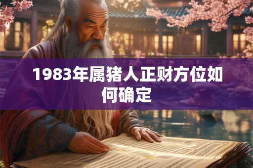 1983年属猪人正财方位如何确定