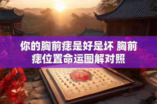 你的胸前痣是好是坏 胸前痣位置命运图解对照