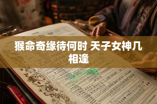 猴命奇缘待何时 天子女神几相逢