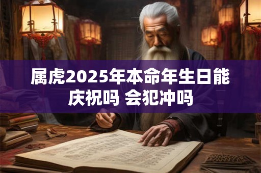 属虎2025年本命年生日能庆祝吗 会犯冲吗