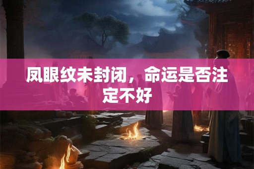 凤眼纹未封闭，命运是否注定不好