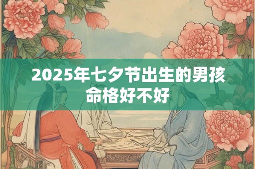 2025年七夕节出生的男孩命格好不好