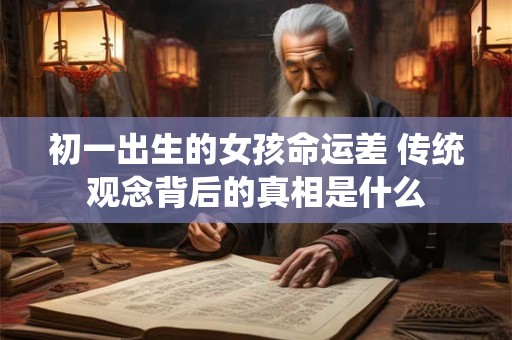 初一出生的女孩命运差 传统观念背后的真相是什么