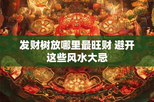 发财树放哪里最旺财 避开这些风水大忌