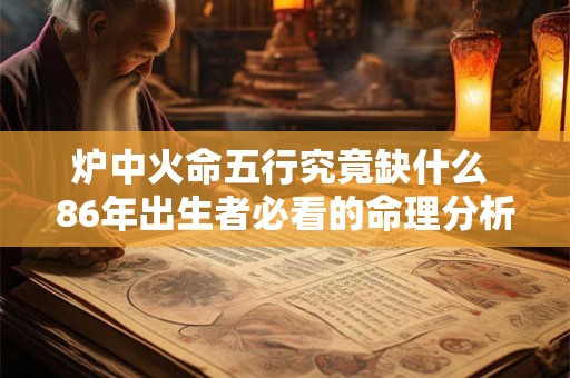 炉中火命五行究竟缺什么 86年出生者必看的命理分析 炉中火命五行究竟缺什么 86年出生者必看的命理分析