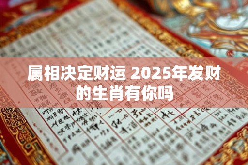 属相决定财运 2025年发财的生肖有你吗