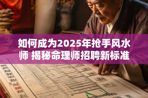 如何成为2025年抢手风水师 揭秘命理师招聘新标准