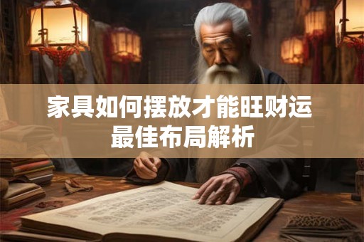 家具如何摆放才能旺财运 最佳布局解析
