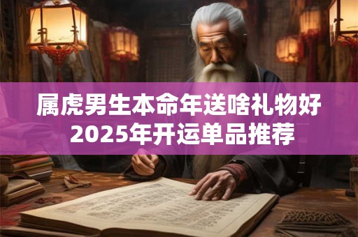属虎男生本命年送啥礼物好 2025年开运单品推荐