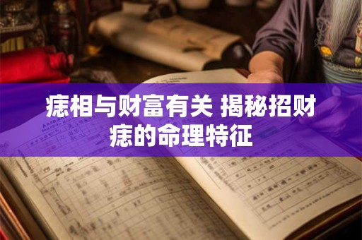 痣相与财富有关 揭秘招财痣的命理特征